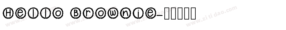 Hello Brownie字体转换